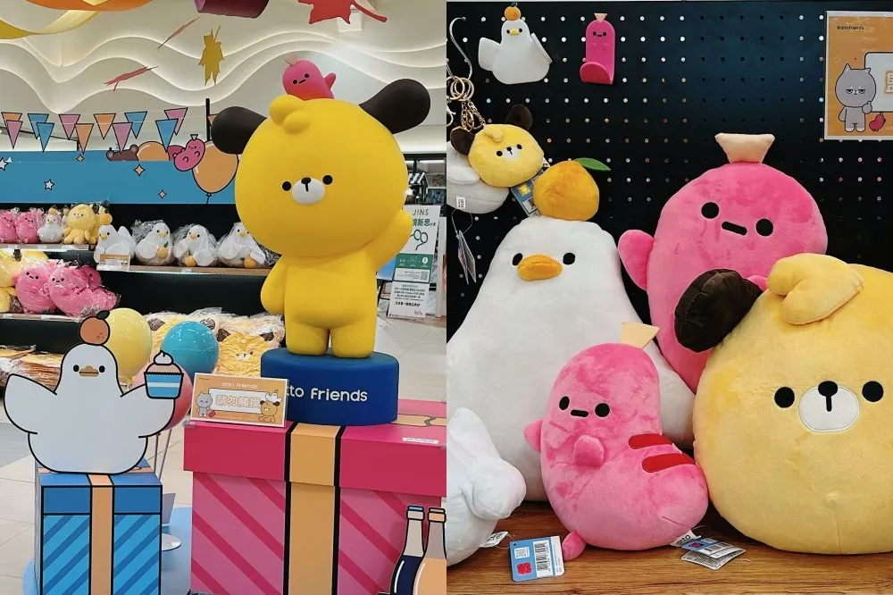 Dcard「dtto friends 快閃店」新竹登場！巨型 DINU 公仔可愛必拍　百樣全新周邊一次亮相