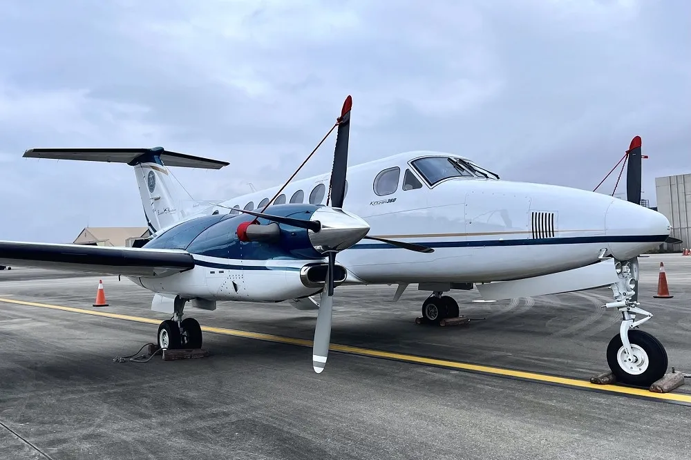 看到農委會的King Air 360 ER　海委會不汗顏