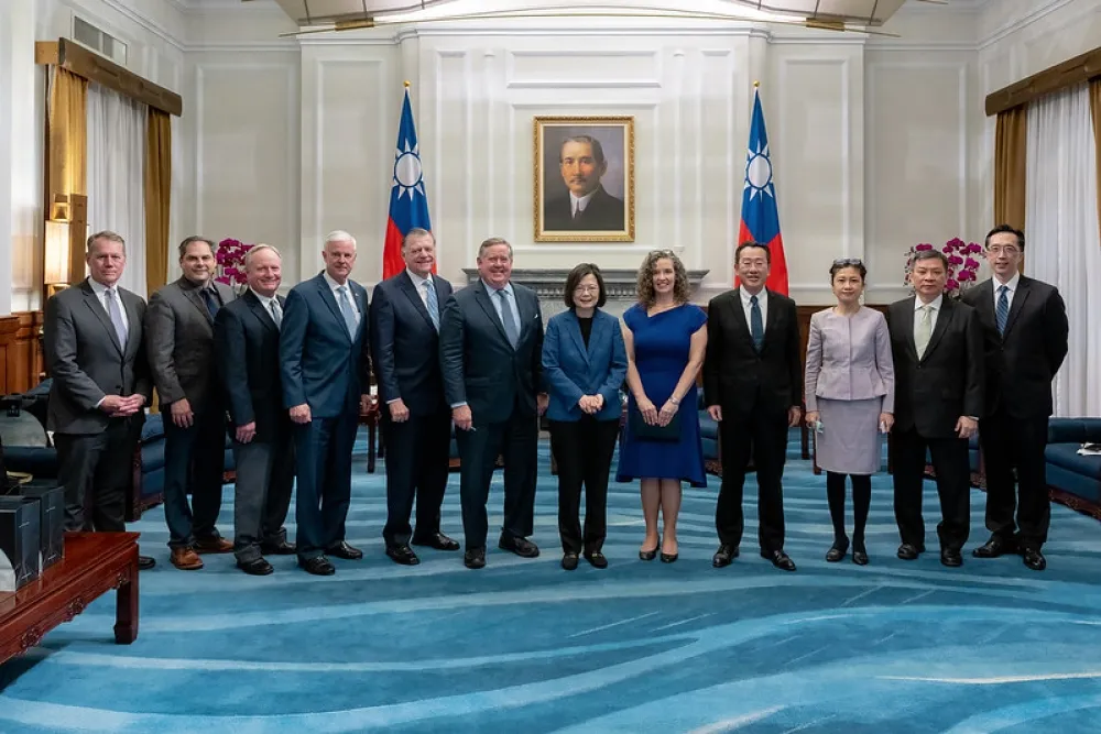 接見美國跨黨派眾議員訪團　蔡英文：願與理念相近夥伴加強合作