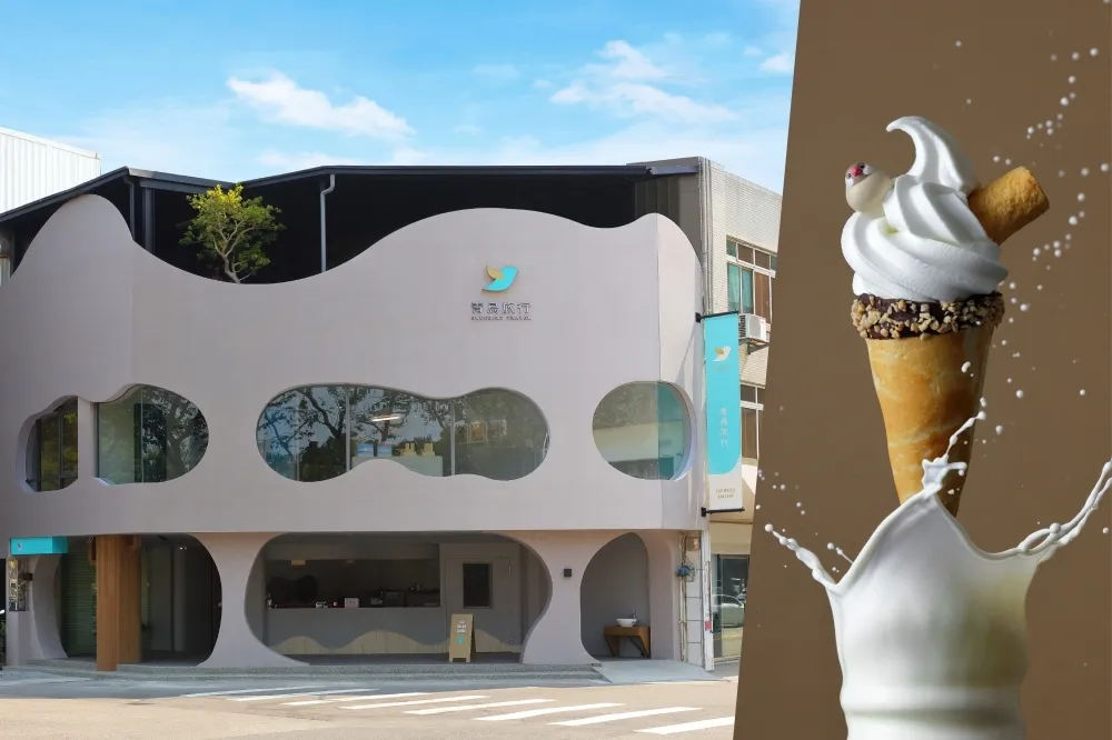 限時買一送一！青鳥旅行概念店獨家推出「蛋捲霜淇淋」　蛋捲甜筒新鮮現做