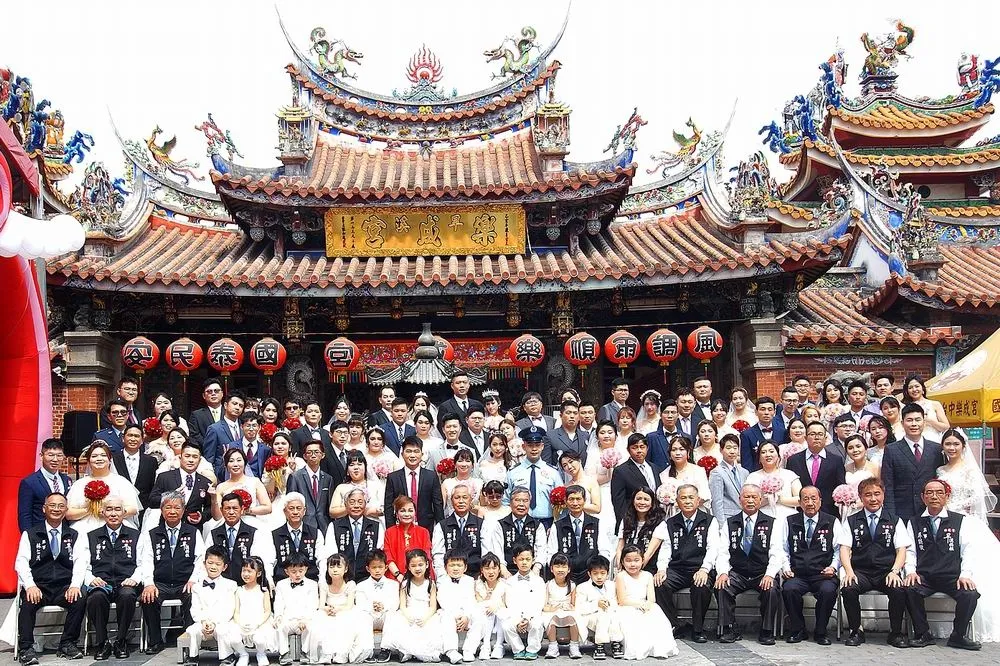 台中樂成宮集團婚禮25日舉行　76對新人喜結連理
