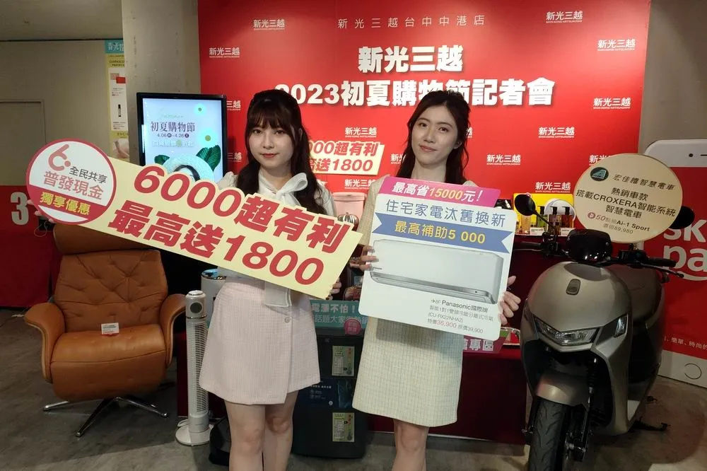 搶攻普發六千元商機　新光三越台中店祭出超越周年慶規格優惠
