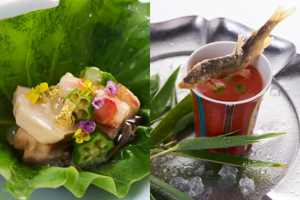【谷關溫泉飯店】虹夕諾雅谷關全新春夏會席料理　「水澗交織成的溫泉溪谷樓閣」品嘗在地山珍海味