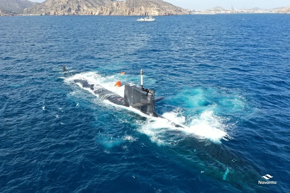【有片】西班牙新世代攻擊潛艦「艾薩克．佩拉爾號」　完成首度靜態下潛測試