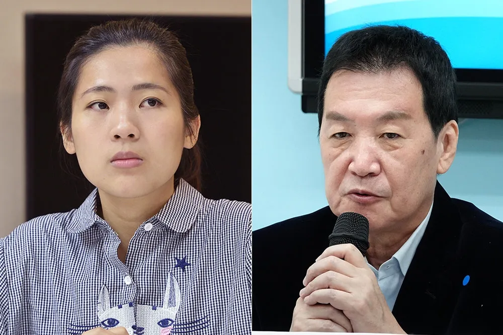 徐巧芯拜票追堵費鴻泰卻仆街　怨「以為他會關心我卻轉身走了」