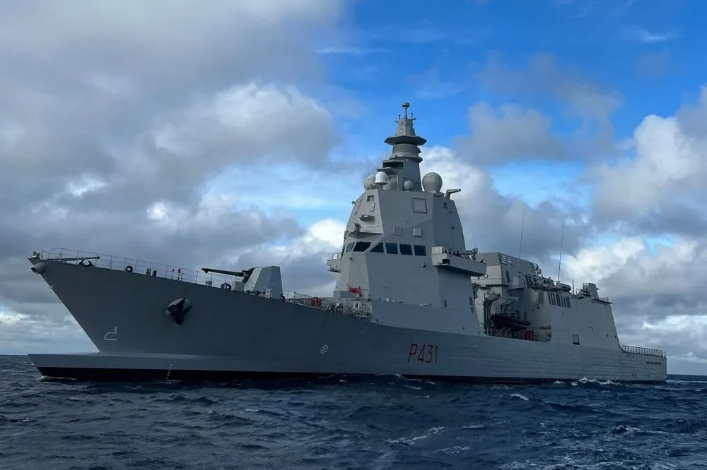 【有片】義大利新銳巡防艦「法蘭西斯科．莫羅西尼號」　展開印太部署任務