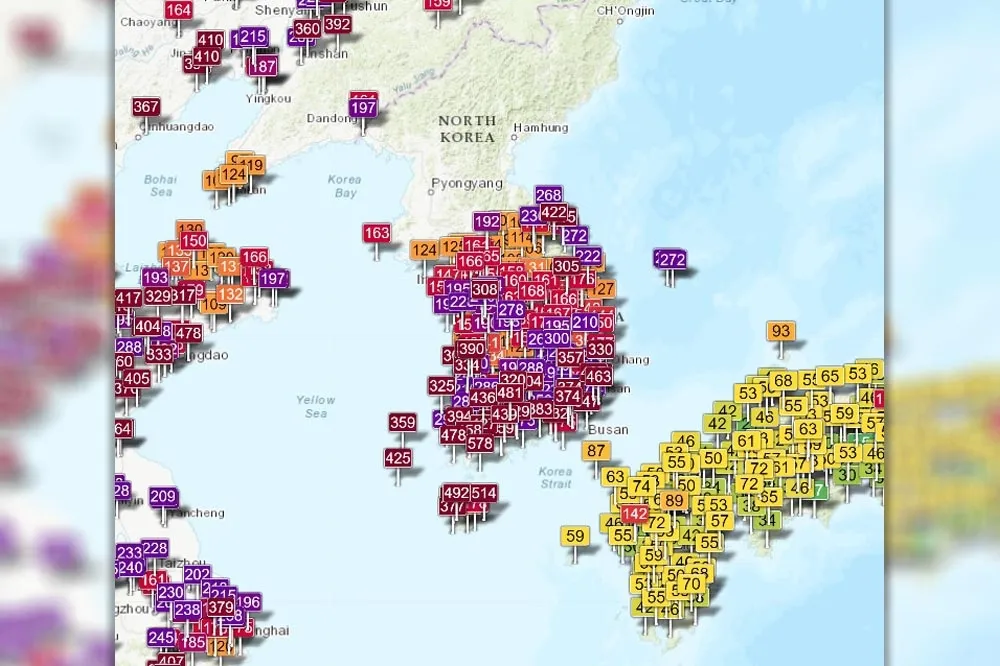 中國沙塵暴向東影響日韓　專家稱不會影響台灣