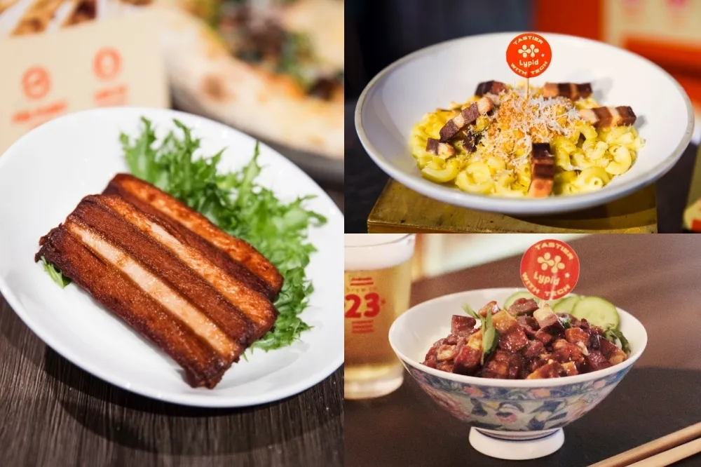 全球首款！Lypid 活優科技推出「100% 植物製五花肉」　美式培根通心粉、台式滷肉飯美味上桌