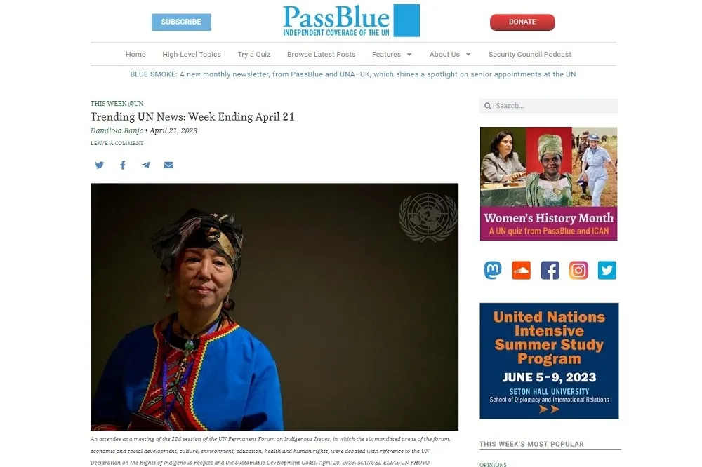 李濠仲專欄：聯合國新聞一張「無名」鄒族照片　想到高金素梅