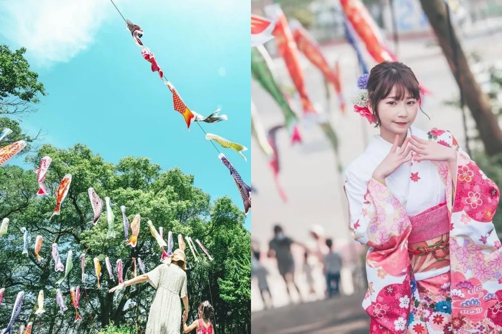 桃園神社「鯉魚流光祭」夢幻再現！百條鯉魚旗海超好拍　穿越茅之輪體驗、限定和菓子登場