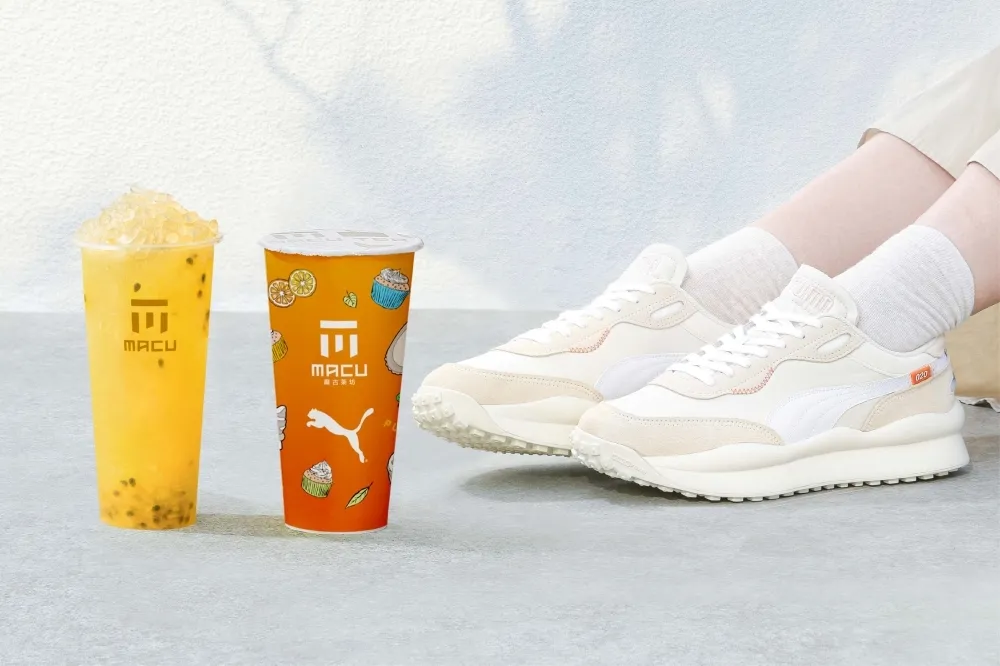買鞋免費喝麻古！麻古茶坊 ╳ PUMA 聯手推出限定飲品「香橙Ｑ豹」