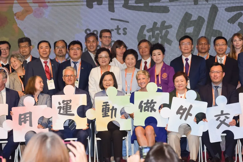 「用運動做外交」促進性別平等　蔡英文：女性運動員讓台灣在國際占一席之地