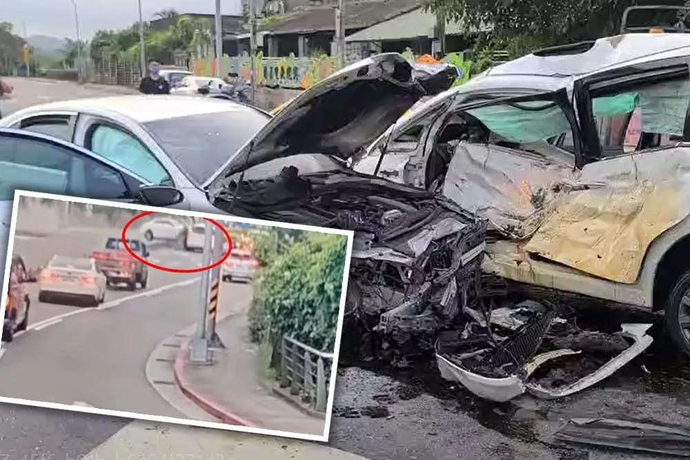【恐怖片】26歲男開賓士高速失控飛越分隔島　對向駕駛衰遭撞身亡