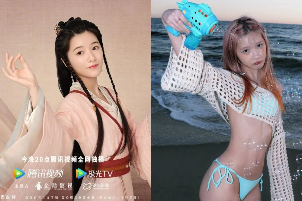 《星漢燦爛》徐嬌海邊大秀比基尼近乎全裸　網友驚呼：《長江7號》小男孩長大了