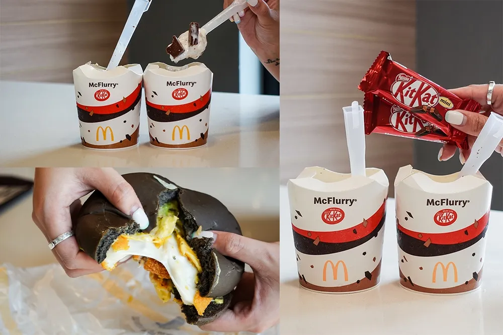 台灣也有！麥當勞「KitKat 巧克力焦糖冰炫風」5/17 開賣　回歸款「微牽絲起司排漢堡」限時 28 天開吃