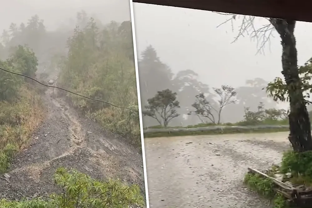 雨神降臨中部山區！能高越嶺步道大風大雨　天池山莊：須注意土石崩落
