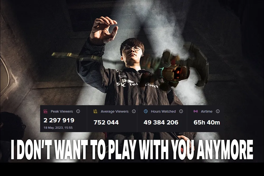《英雄聯盟》T1 VS JDG 打破歷年 MSI 收視紀錄，Faker 三選納帝魯斯全敗引熱議