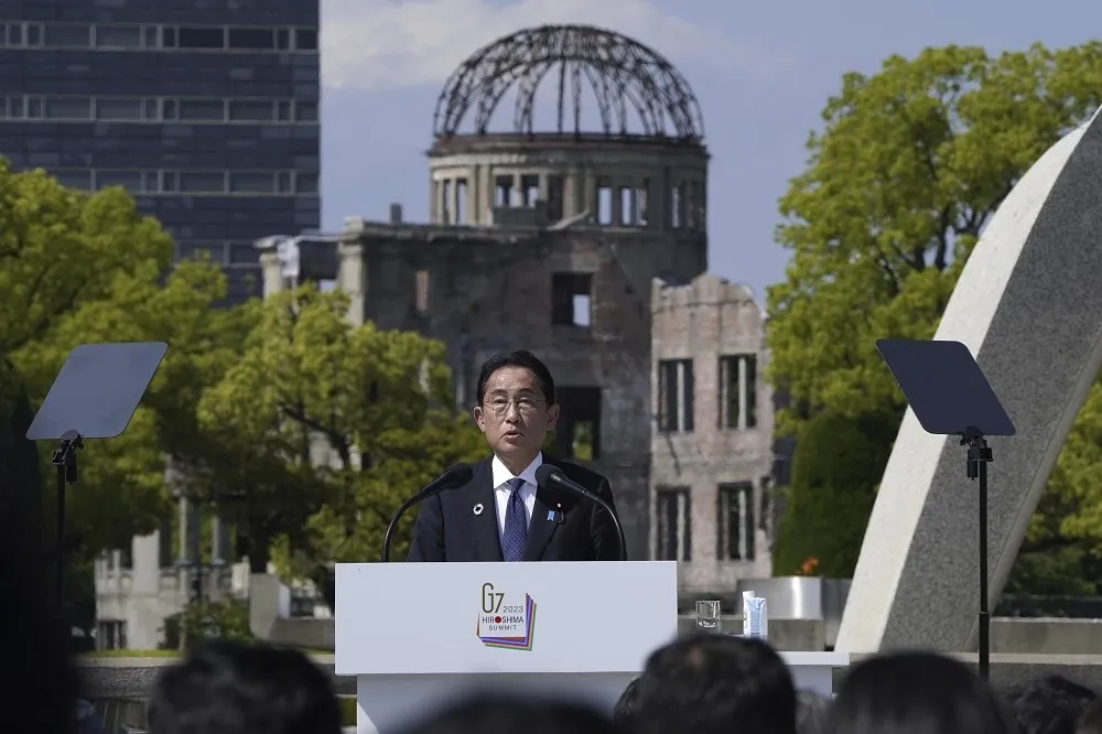 【有片】G7峰會閉幕記者會　岸田稱與烏克蘭團結一致