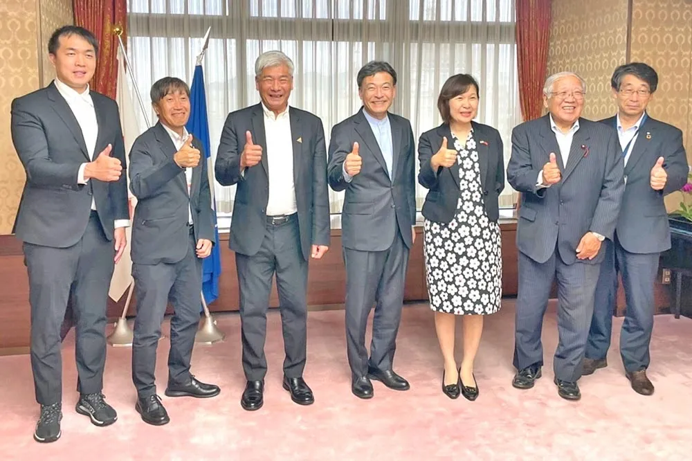 田徑協會昨訪日本靜岡　拜訪市長難波喬司感謝支持