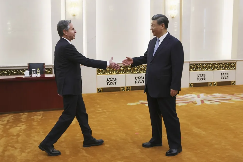 【快訊】見面了！ 習近平在北京會見布林肯