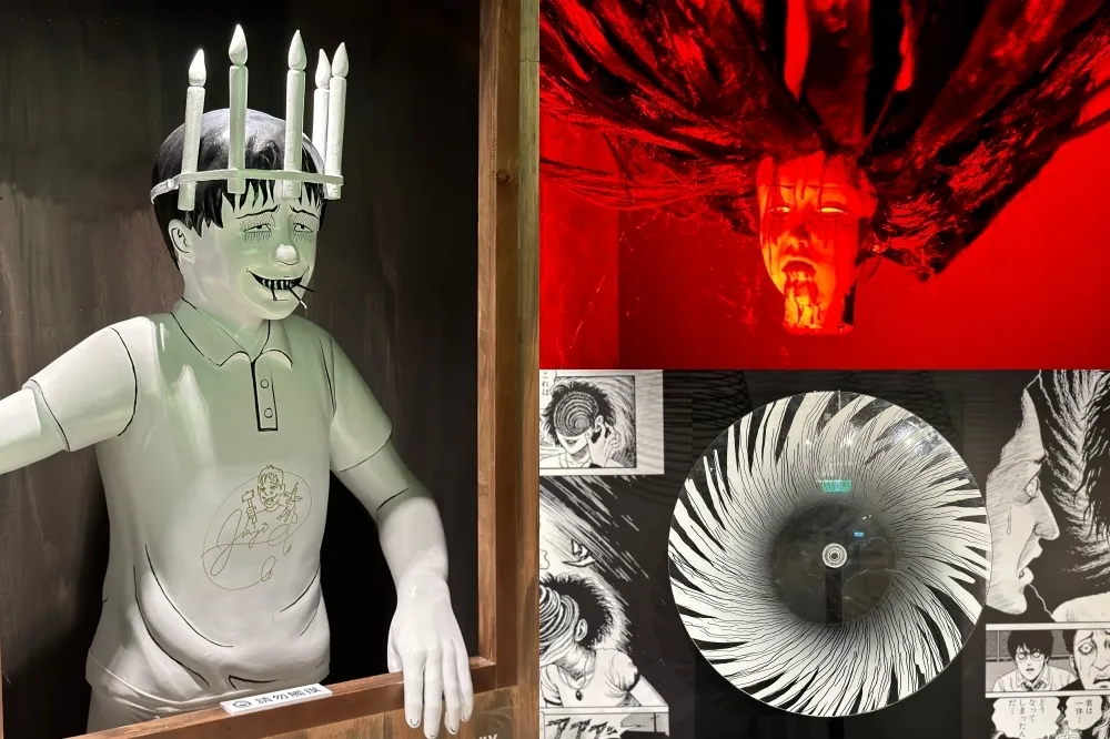 【有片】《伊藤潤二恐怖體驗展 2》華山登場！富江、雙一出沒嚇人　​「漩渦」大型裝置首亮相