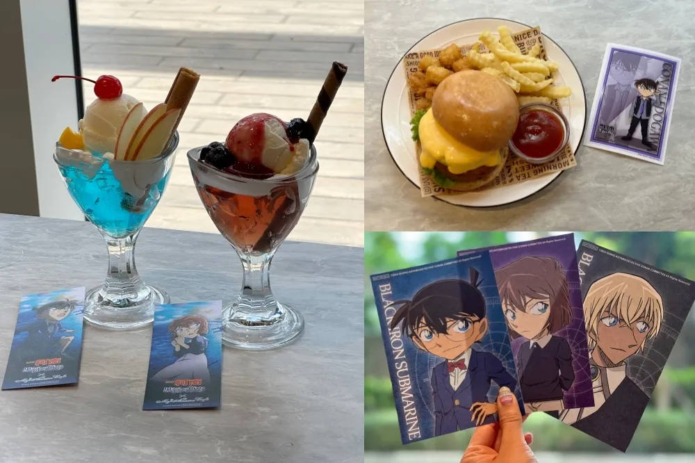 【有片】《名偵探柯南：黑鐵的魚影》主題 Café 三創登場！小哀聖代消暑必吃　限定圖卡只送不賣