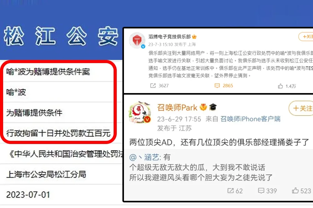 頂尖AD出事了？《英雄聯盟》中國公安逮捕「喻*波」，TES 出面說明了