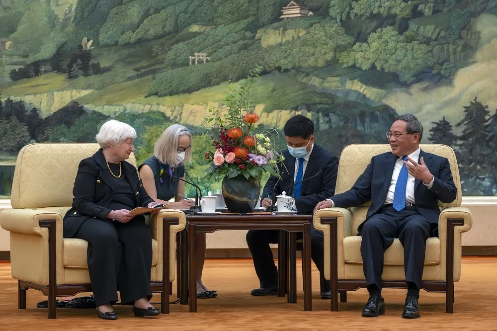 葉倫會晤李強　籲美中良性競爭、捍衛華府基於國安採取針對性措施