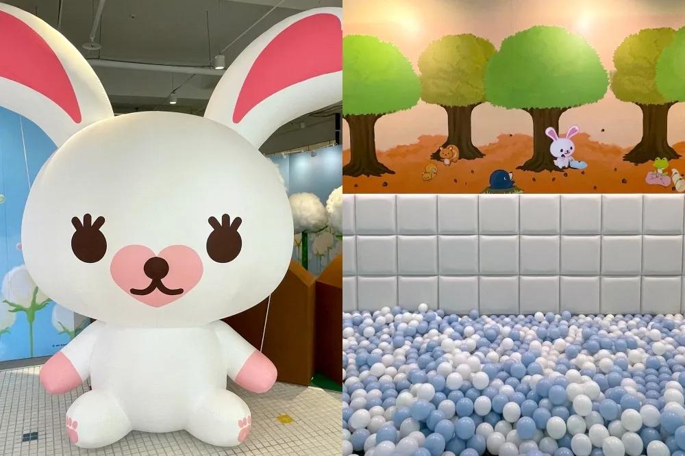 花蓮新天堂樂園「棉花小兔奇幻森林體驗館」開幕！3 米高氣偶、溜滑梯球池小孩嗨翻