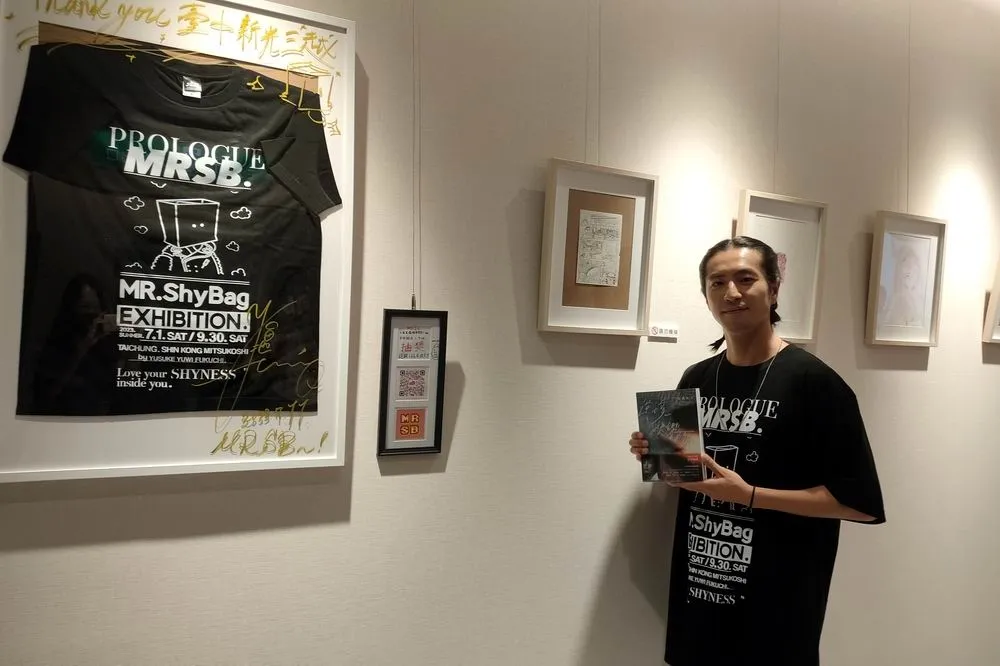 日本演員福地祐介新光三越台中舉辦首次個人創作展