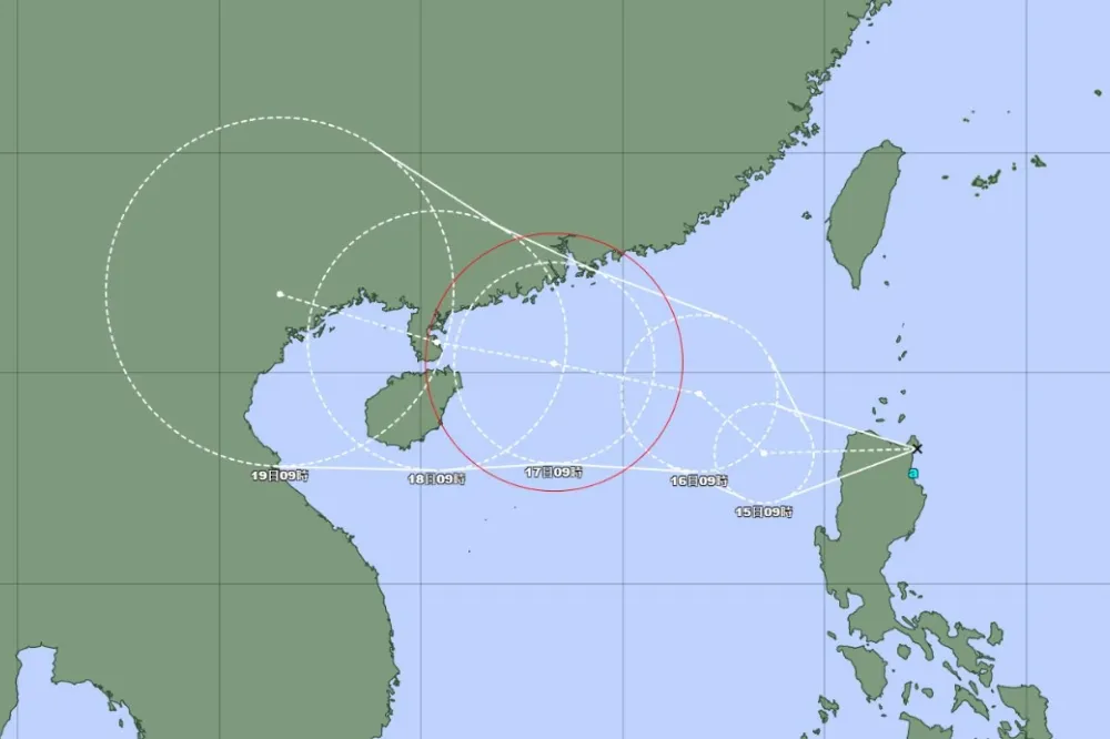輕颱「泰利」生成！外圍環流今晚開始影響台灣　明起連4天防雷雨狂炸