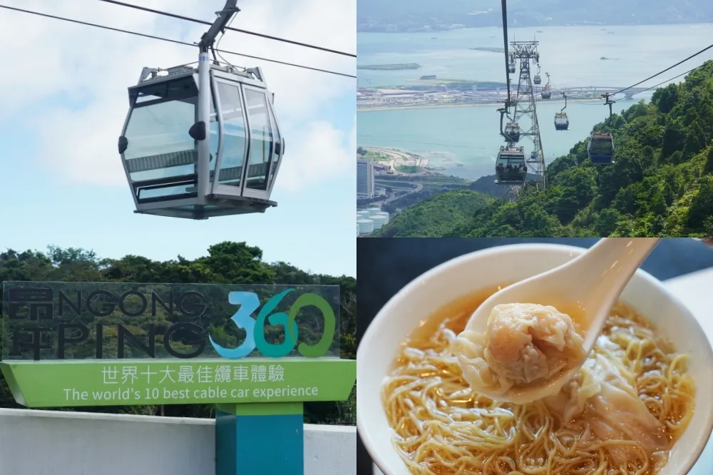 【香港景點推薦】昂坪纜車「全景車廂」開箱！零死角視野坐擁山海美景　順逛東薈城 Outlet