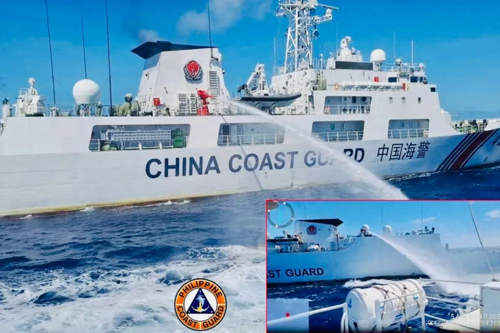 【有片】中國海警用水砲襲擊菲巡邏船　馬尼拉召見中國大使抗議