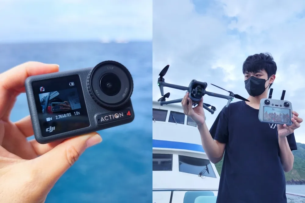【實拍影片、售價】DJI 雙鏡頭空拍機 AIR 3 與運動相機 Osmo Action 4 全新推出開賣