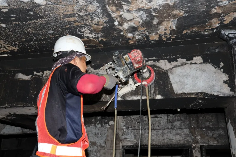 624竹北氣爆建築安全鑑定出爐　粉刷層剝落但結構未受影響