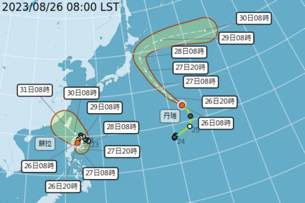 中颱「蘇拉」下午出現颱風眼　最快下周二發海警