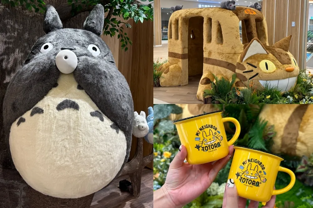 【有片】全台首座「吹陶笛龍貓」現身橡子共和國台中 LaLaport 店！超萌「貓巴士」一同現身　限定新品搶先看