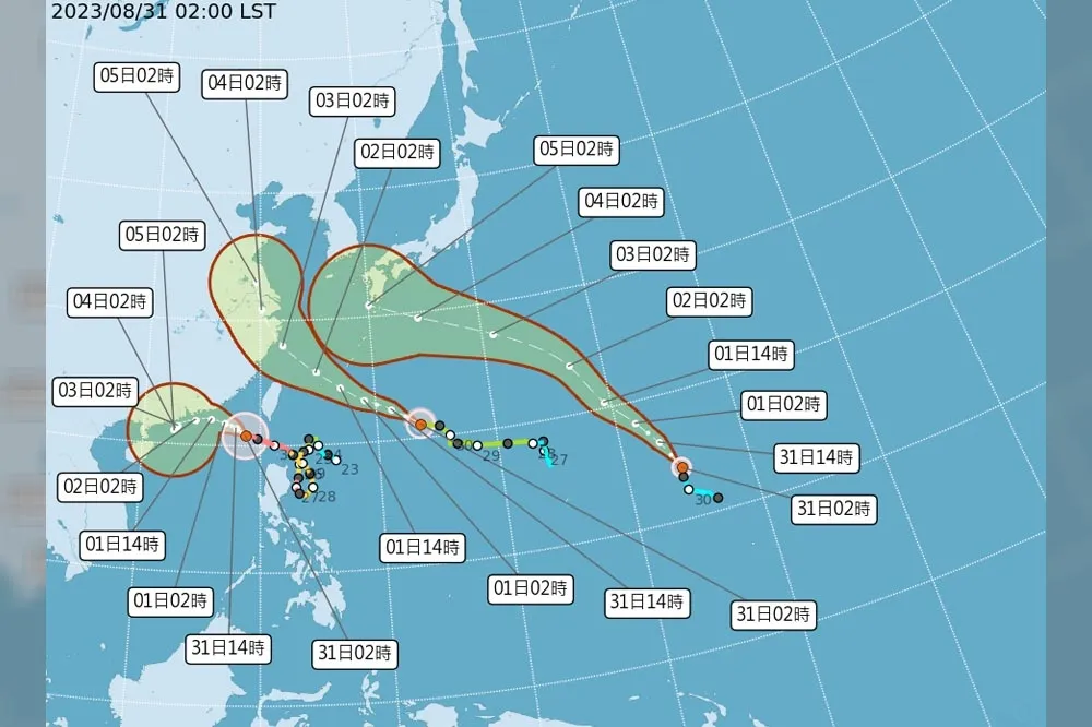 三颱共舞！海葵最快今成中颱　「路線修正」北部要小心