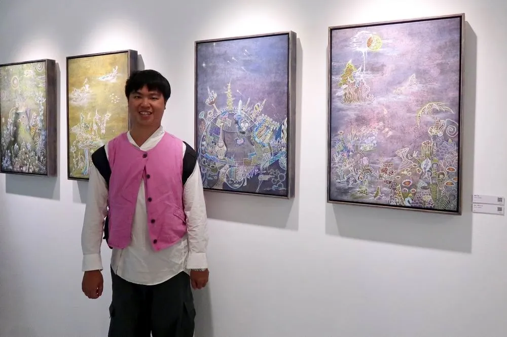 藝術家韓沛軒異想作品一次呈現　藝人韓湘琴唐威夫妻檔現身支持