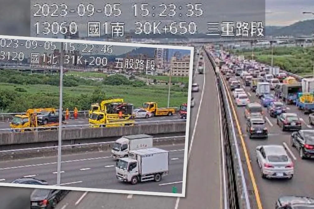 【快訊】國一汐五高架嚴重車禍　南下路段一度塞爆