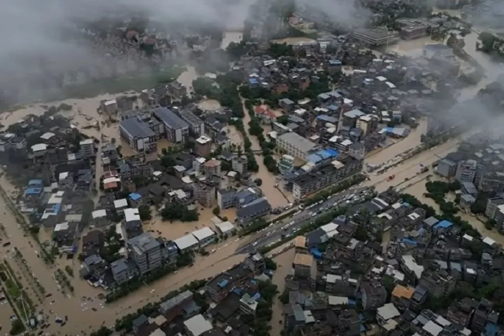 【有片】颱風海葵釀災　福州多地降雨破紀錄、至少2死1失蹤