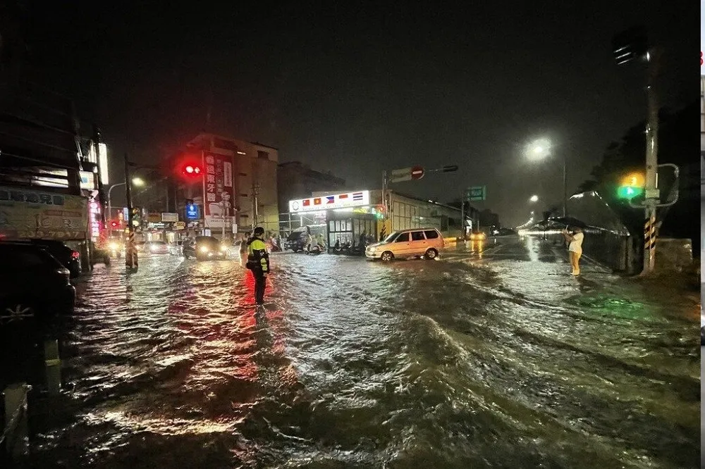 17縣市豪雨特報　台南永康等6行政區淹水