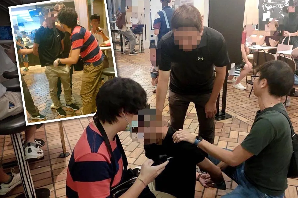 【壓制片】前男友衝進超商猛砍重機妹30刀　速食店狼狽落網畫面曝光