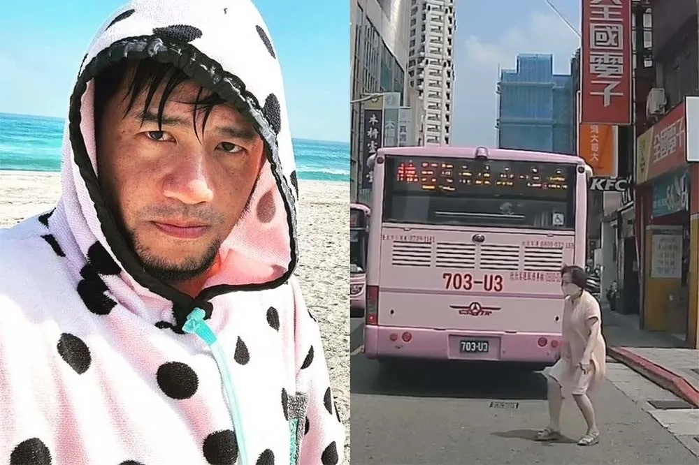 張震嶽又救人了！婦人穿越馬路險遭撞　他一個動作阻悲劇發生