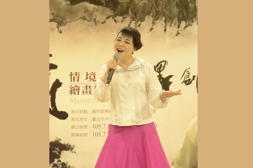 9/26午2點「日月麗天」陳麗雀彩墨畫展　簡文秀高歌相挺
