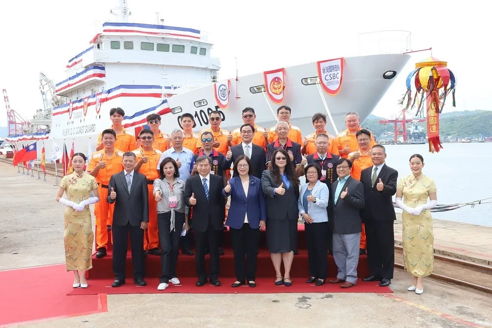 強化巡弋能量　台船承造海巡署第3艘1000噸級巡防艦「連江艦」今下水　