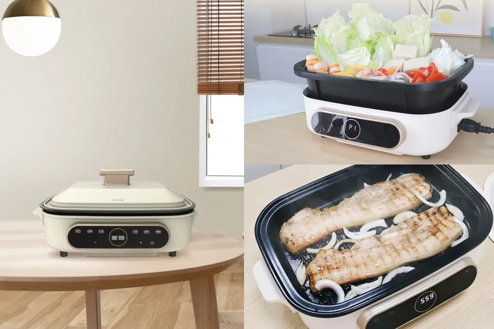 【使用教學】蒸煮炒炸烤一台搞定！「DIKE 智慧溫控多功能電烤盤」迎中秋上市開賣