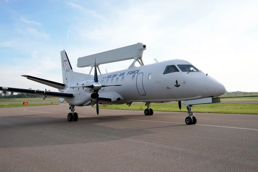 【有片】波蘭首架Saab 340空中預警機亮相　北約情報力再強化