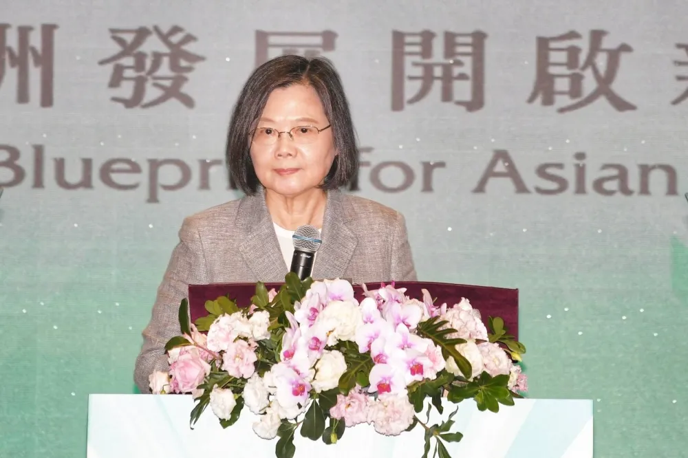 出席玉山論壇開幕式　蔡英文：台灣是面對區域挑戰的重要解方