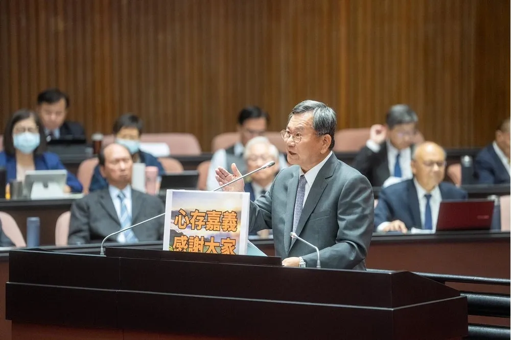 最後一次在立院總質詢　陳明文「心存嘉義，感謝大家」 
